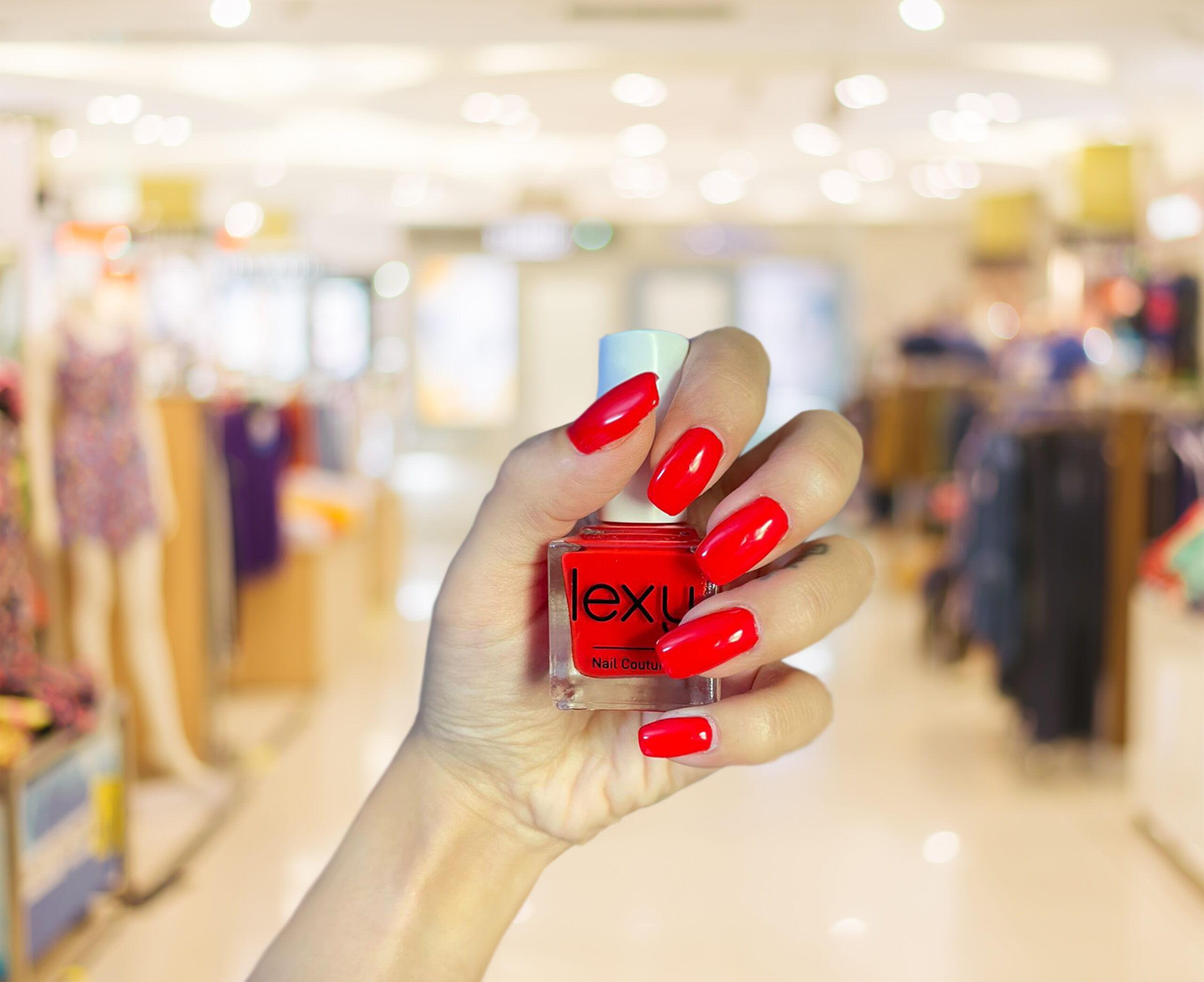 Blurred background : Store of shopping mall blur background with